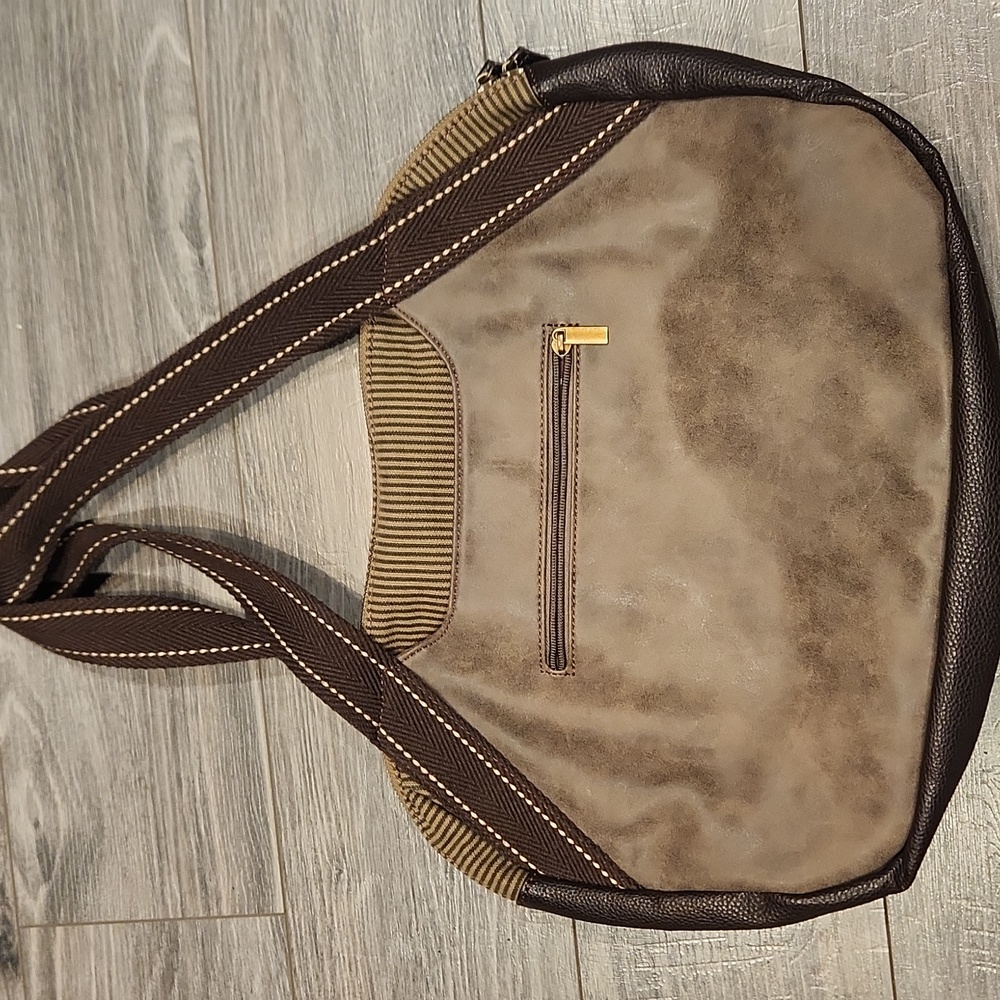 EUC Chala Brown Shoulder Bag 18 1/2" X 13 1/2" - Picture 6 of 11